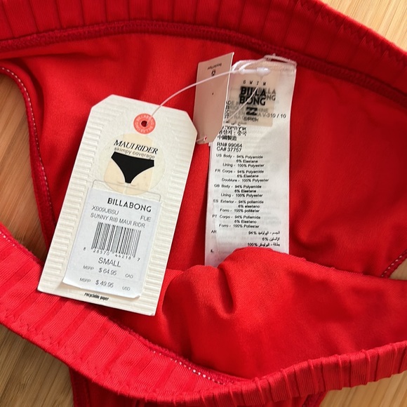 Billabong Sunny Rib Maui Rider Bikini Set Small - Picture 6 of 8